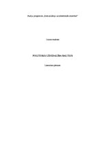 Eseja 'Politiskā līdzdalība Baltijā', 1.