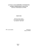 Prakses atskaite 'Ražošanas prakses atskaite AS "Lazdonas piensaimnieks"', 1.