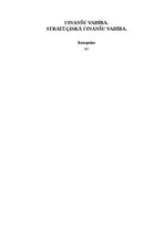 Konspekts 'Finanšu vadība', 1.