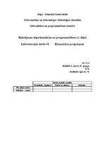 Paraugs 'Risinājumu algoritmizācija un programmēšana. Elementāra programma', 1.