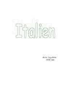 Referāts 'Italien', 7.