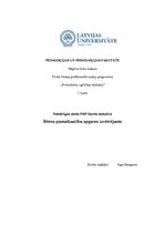 Konspekts 'Bērna pamatkustību apguves izvērtējums', 1.