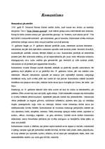 Referāts 'Romantisms', 1.