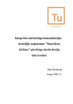 Referāts 'Integrētā mārketinga komunikācijas stratēģija uzņēmumā "X"', 1.