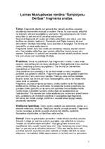 Eseja 'Laimas Muktupāvelas romāna "Šampinjonu derība" fragmenta analīze', 1.