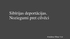 Prezentācija 'Sibīrijas deportācijas', 1.