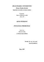 Konspekts 'Inflācijas problēmas', 1.