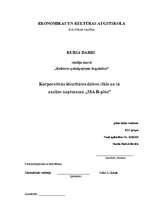 Referāts 'Korporatīvās identitātes dzīves cikls un tā analīze uzņēmumā "X"', 1.