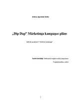 Referāts 'Mārketinga kampaņas plāns skrejritenim "Dip Dap"', 1.