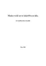 Referāts 'Masku veidi un to iedarbība uz ādu', 1.