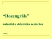 Prezentācija 'Restorāns "Rozengrāls"', 1.