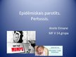 Prezentācija 'Epidēmiskais parotīts (cūciņas). Pertussis (garais klepus)', 1.