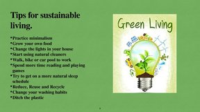 Prezentācija 'Sustainable Living', 3.