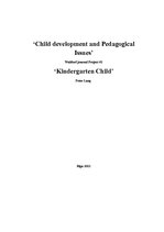 Referāts 'Child Development and Pedagogical Issues', 1.