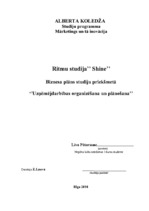 Biznesa plāns 'Biznesa plāns Ritmu studijai', 1.