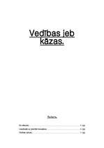 Referāts 'Vedības jeb kāzas', 1.