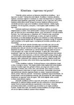 Eseja 'Klonēšana - ieguvums vai posts?', 1.