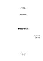 Referāts 'Pusaudži', 1.