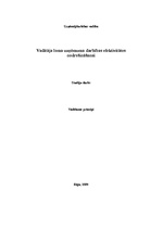 Referāts 'Vadītāja loma uzņēmuma darbības efektivitātes nodrošināšanā', 1.