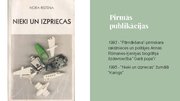 Prezentācija 'Nora Ikstena - dzejnieces radošais CV', 10.