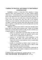 Konspekts 'Vadības funkcijas. Kontrole un kontroles efektivitāte', 1.