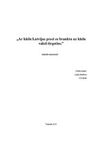 Eseja 'Ar kādu Latvijas preci es dotos uz ārzemēm tirgoties', 1.