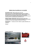 Referāts '"Es mīlu savu Mitsu" reklāmas kampaņas analīze', 5.
