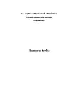 Paraugs 'Finanses un kredīti', 1.