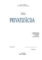 Referāts 'Privatizācija', 1.