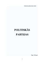 Referāts 'Politiskās partijas', 1.