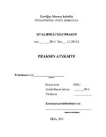 Prakses atskaite 'Kvalifikācijas prakses atskaite uzņēmumā SIA "Avotiņš-S"', 1.