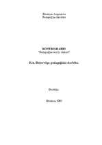 Referāts 'F.A.Dīstervēga pedagoģiskā darbība', 1.
