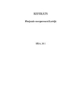 Referāts 'Pieejamie energoresursi Latvijā', 1.