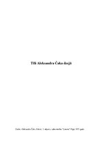 Konspekts 'Tēli Aleksandra Čaka dzejā', 1.