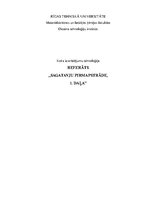 Referāts 'Sagatavju pirmapstrāde, pirmā daļa', 1.