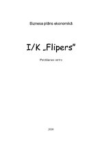 Biznesa plāns 'I/K "Flipers"', 1.