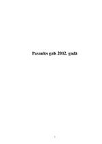 Referāts 'Pasaules gals 2012.gadā', 1.