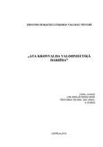 Konspekts 'Ata Kronvalda valodnieciskā darbība', 1.