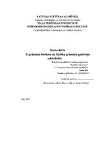 Referāts 'E-grāmatu ietekme uz papīra grāmatu patēriņu Latvijā', 1.