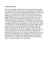 Eseja 'Weather and Climate', 1.