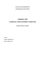 Konspekts 'Android vidē gadījuma veidā ģenerēti trijstūri', 1.