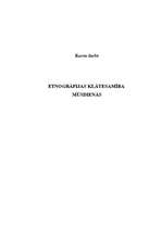 Referāts 'Etnogrāfijas klātesamība mūsdienās', 1.