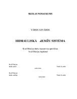 Diplomdarbs 'Hidrauliskā bremžu sistēma', 1.