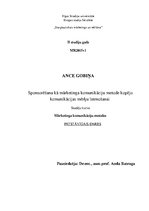 Referāts 'Sponsorēšana kā mārketinga komunikāciju metode kopējo komunikācijas mērķu īsteno', 1.