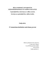 Referāts 'IT izmantošana darbinieku motivēšanas procesā', 1.