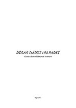 Referāts 'Rīgas dārzi un parki', 1.