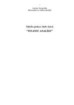 Prakses atskaite 'Finanšu analīze', 1.