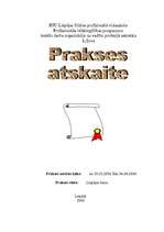 Prakses atskaite 'Liepājas tiesas ēkas vēsture un tās darbība', 1.