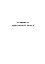 Paraugs 'Lieljaudas transformatora jaudas izvēle', 1.