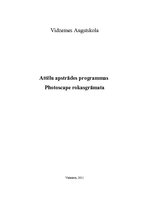 Paraugs 'Attēlu apstrādes programmas. Photoscape rokasgrāmata', 1.